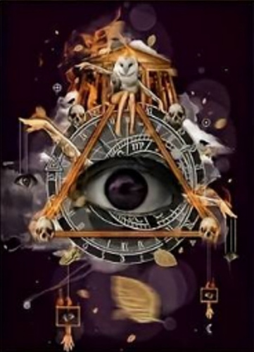 DIAMENTOWA MOZAIKA OKO OPATRZNOŚCI NA TACZY CZASU PAK 30
30X40