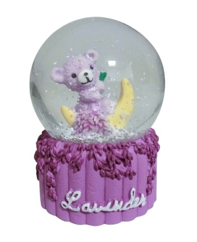 KULA ŚNIEŻNA ŚPIĄCA DZIEWCZYNKA ŚW, pak 90 
kula 65 cm, światło i dźwięk, w środku figurka misia na księżycu, 
wymiar: 65 cm