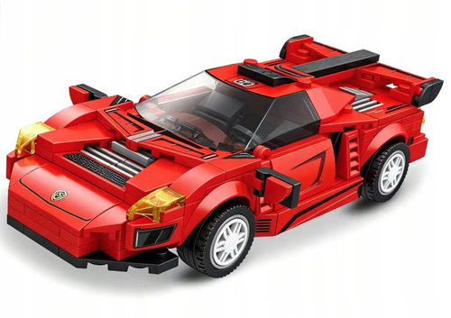 Klocki Auto Sportowe Supercar Czerwone Do Składania 302 Elementów