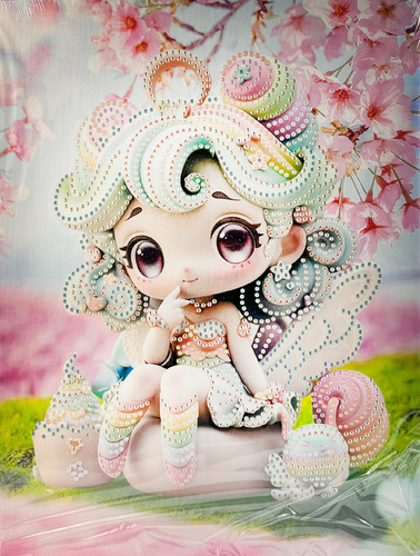 DIAMENTOWA MOZAIKA HAFT DIAMENTOWY DZIEWCZYNKI 23x30 CM 10 WZORÓW