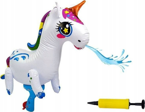 Pistolet Na Wodę Zabawka Dmuchana 2w1 Ogromna Pompowana Jednorożec