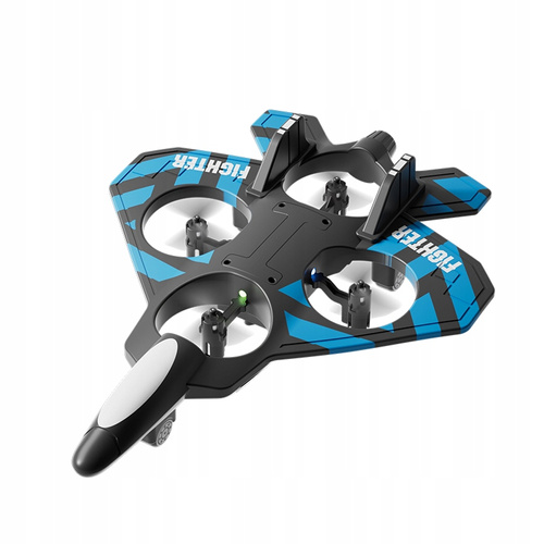 Dron Samolot Latający Piankowy Nauka Latania Sterowany Pilotem Niebieski