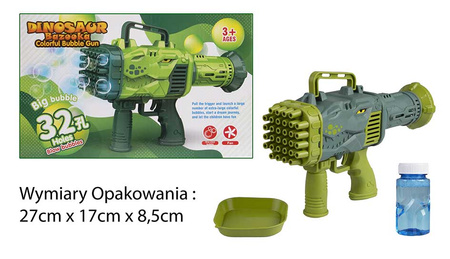 PISTOLET, WYRZUTNIA NA BAŃKI DINOZAUR
