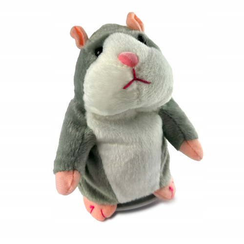 ZABAWKA GADAJĄCA INTERAKTYWNA POWTARZAJĄCA CHOMIK RUSZAJĄCY GŁOWĄ