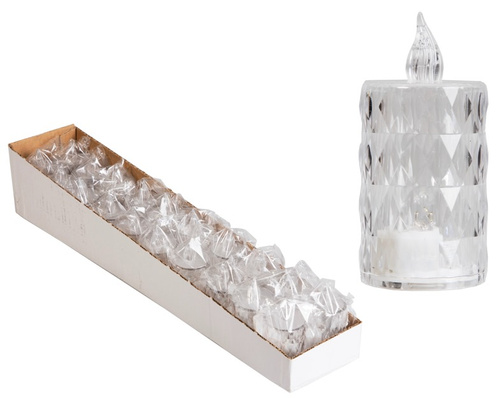 LAMPION ŚWIECZKA DUŻA 8 CM, pak 960 
3,6 x 6,5 cm (wliczając płomień)