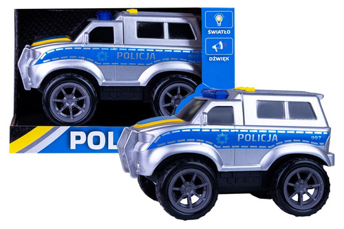 AUTO POLICJA ŚWIATŁO, DŹWIĘK  20 CM KARTON OTWARTY /24
dł 20cm x Sz 10 cm x W 13 cm 
Waga : 294 g

