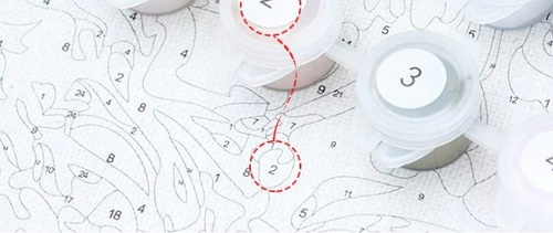 Malowanie Po Numerach Dwa Bażanty Na Polu Pokrytym Śniegiem 50x40 Z Ramą