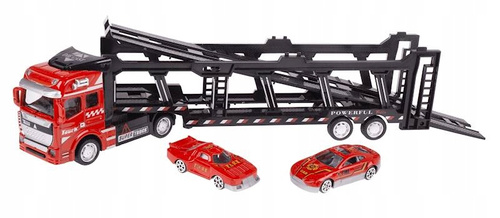 AUTO SAMOCHÓD ZABAWKA NORIMPEX TIR LAWETA Z 2 AUTKAMI