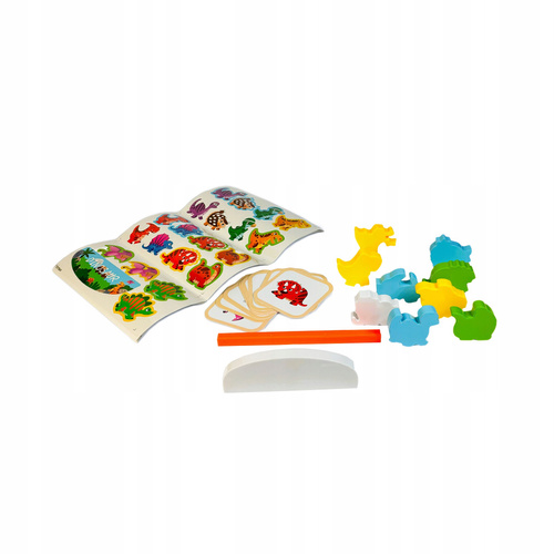 Gra Zręcznościowa Rodzinna Układanka Dinozaury Spadajace Z Równoważni