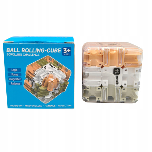 Kostka Łamigłówka Labirynt Gra Logiczna 3x3 3D Cube Rotacyjne Elementy