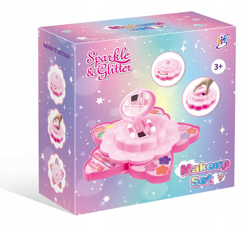 Zestaw Malowidła Do Twarzy Dwa Piętra Kosmetyków Spark&Glitter