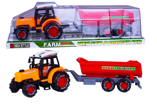 TRAKTOR QUALITY Z PRZYCZEPĄ PLEKSA PAK 36/18