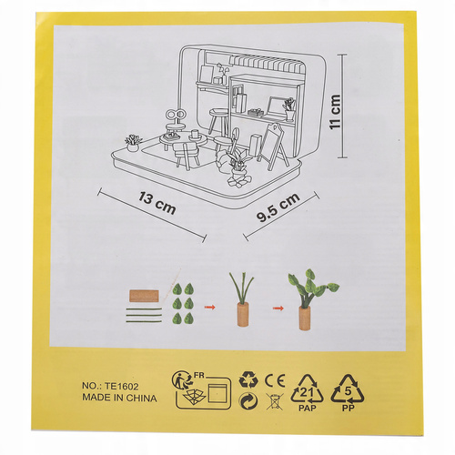 Domek Dla Lalek Ikonka 8008-A Salon Z Meblami Drewniany