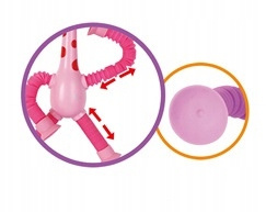 Żyrafa Z Przyssawkami I Kończynami Rurkami Antystresowy Świecąca