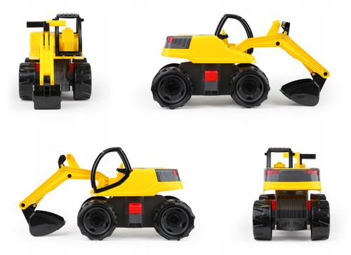 Koparka Ruchome Elementy Lena Z Blokadą Czarno Żółta 63 Cm Ozdobne Pudełko