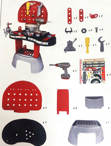 WARSZTAT STOLIK+ NARZĘDZIA , WIARTARKA Maxi