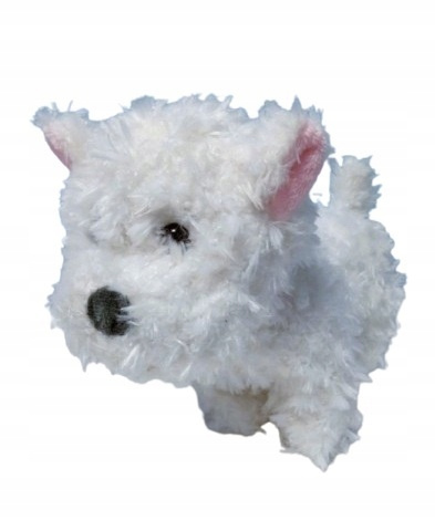 Maskotka Piesek West Biały Kudłaty Do Zabawy I Opieki Przez Dzieci