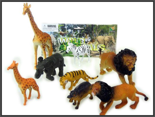 ZWIERZĘTA DZIKIE 8SZT. ARFYKAŃSKIE WOREK