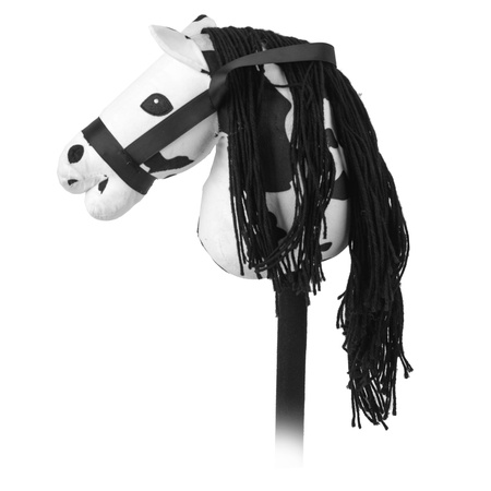 PLUSZOWA GŁOWA KONIA NA KIJU Z DŹWIĘKIEM HORSE DLA DZIECI ZABAWKA Z GRZYWĄ