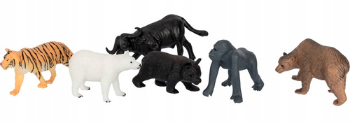 Zwierzęta Dzikie Figurki 6 Szt