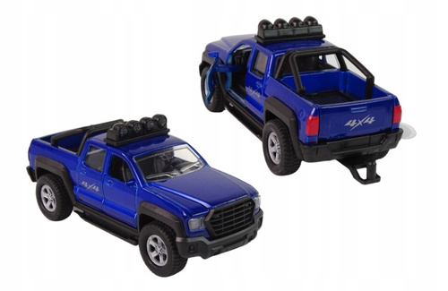 Auto Metalowe Pick-Up Mini Loader z Przyczepą i Koparką Dźwięk i Światło