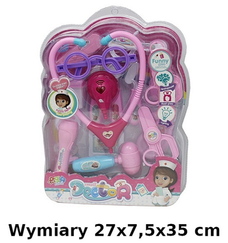ZESTAW LEKARSKI DOKTORKI PLEKSA /36/18
Wymiary 27x7,5x35 cm
Waga 0,389 kg