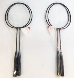 ZESTAW DO BADMINTONA Z LOTKĄ W SIATCE PAK 50