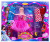 LALKA typu Barbie ZESTAW 6 SUKIENEK BUTY AKCESORIA