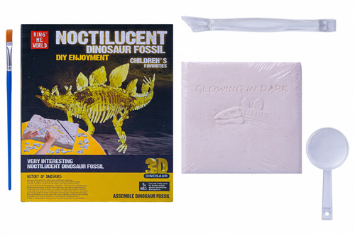 Skamielina Fluor Dinozaur Szkielet Stegozaur 3D