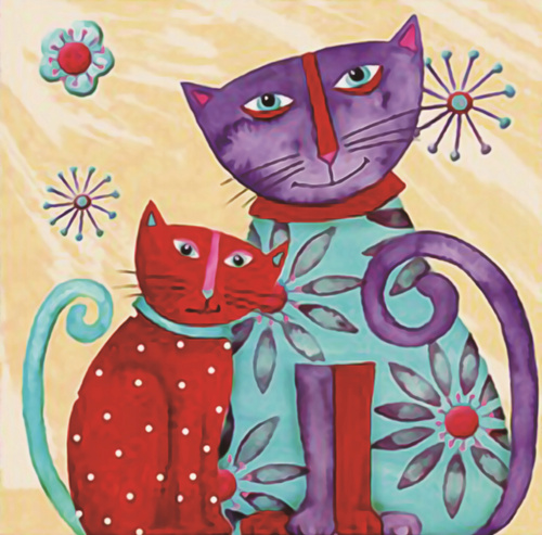 Diamentowa Mozaika Haft Mandala 2 Koty 30x40 Cm