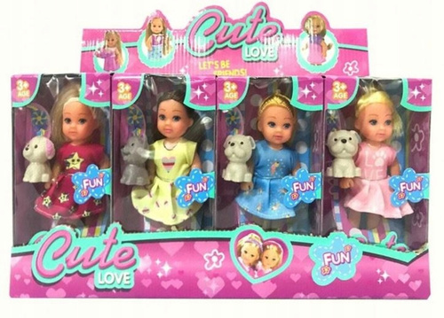 Lalka Kelly Laleczki Z Pieskiem W Kolorowych Strojach Do Zabawy