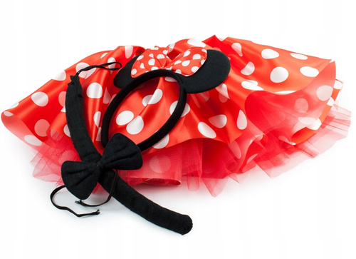 Strój Myszka Miki Przebranie Dla Dziewczynki Bal Przebierańców