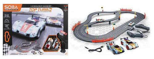 TOR WYŚCIGOWY SAMOCHODOWY 2 AUTA KONTROLERY 300 CM