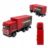 Samochody Kurierskie Zestaw 2 Aut Metalowych Van TIR Otwierane Drzwi 12 cm