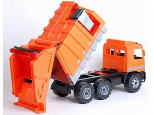 Śmieciarka Lena Pomarańczowa Seria Maxi, 3 Osie