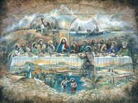 Diamentowa Mozaika Ostatnia Wieczerza 80x40 Cm Kreatywne Diamenty