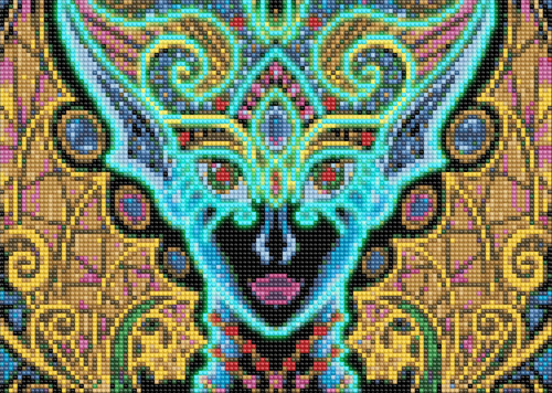 Diamentowa Mozaika Świecąca W Ciemności Kobieta 30x40