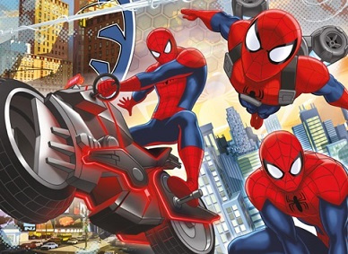 PUZZLE MAXI 24 SPIDERMAN NA MOTORZE