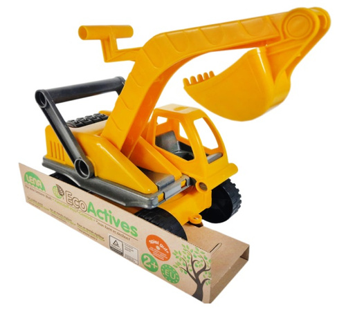 Lena ECO autko dla dzieci koparka z ruchomą łyżką 35 cm - materiały eko