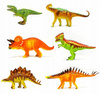 Figurka Model Dinozaura W Pleksie Trójkątna Realistyczny Zabawka
