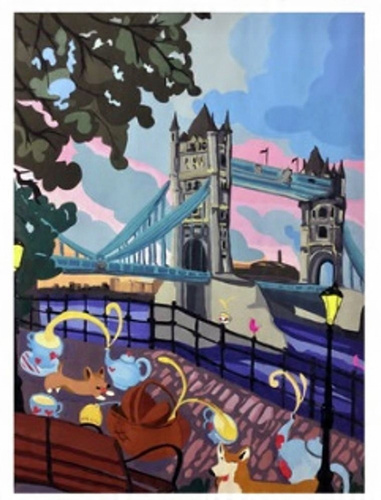 Diamentowa Mozaika Tower Bridge 30x40 Cm Kreatywne Diamenty
