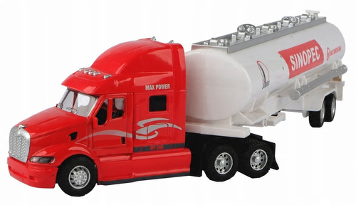 Auto Cysterna Biała Długa 38cm Model Metalowy Auto-Truck