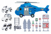 Helikopter Z 3 Autami Policyjnymi Otwierany Helikopter Duży Zestaw