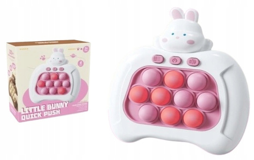 Gra Zręcznościowa Pop It Popit Antystresowa Biały Królik