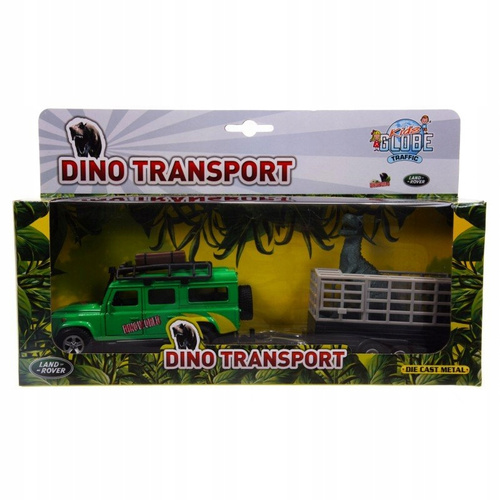 Auto Land Rover Przyczepa Do Przewozu + Dinozaur