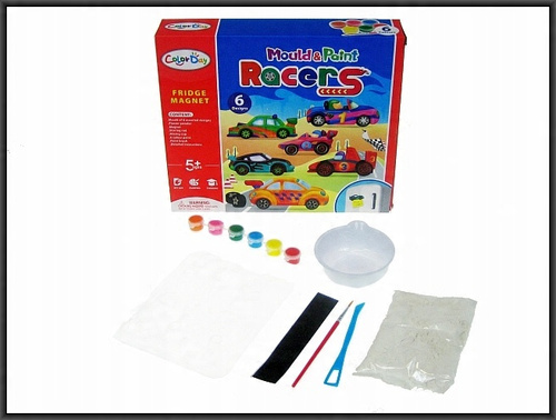 Gipsowe Figurki Do Własnego Pomalowania Z Magnetycznymi Właściwościami Auta