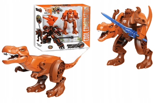 Dinozaur Transformer Składany Z Mieczem Dla Chłopców
