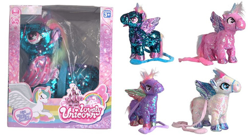 JEDNOROŻEC NA SMYCZCE DO WYPROWADZANIA ROBOT, pak 10 
chodzi, wydaje dźwięki. 
wymaga baterii