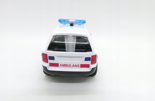 Samochód Pogotowie Ambulans 11cm Z Dźwiękiem Małe Auto Resorak Dla Dzieci