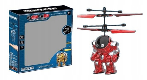 Robot Latający Nad Dłonią Interaktywny Czerwony